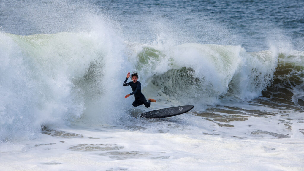 Surfer Jumping example of surf photography